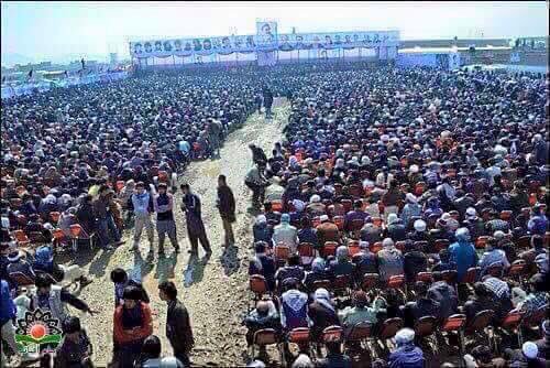 HazaraIntl's tweet photo. Baba Mazari anniversary: thousands of people of the #EnlighteningMovement were today in #Kabul to remember #HSecurity #Justice4Hazaras https://t.co/cSN6RBt0J6