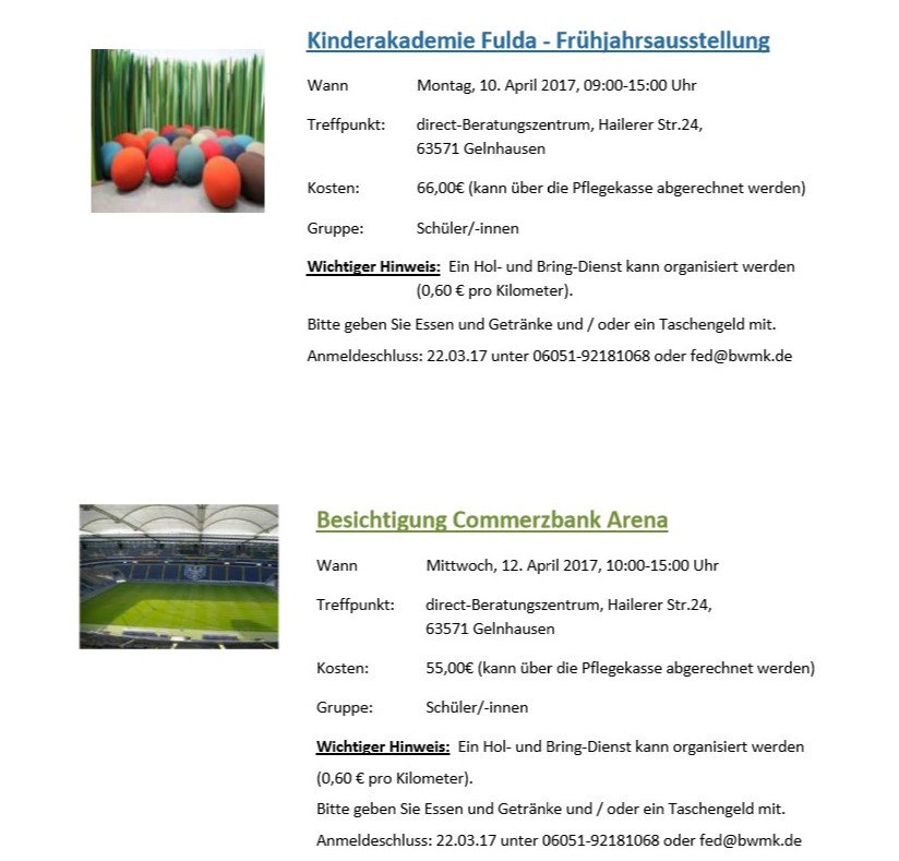 Behinderten Werk Unser Familienentlastender Dienst Fed Hat Ein Buntes Und Spannendes Osterferienprogramm Zusammengestellt