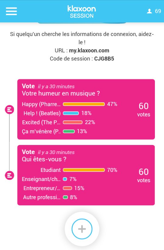 MasterSDIN's tweet image. Grâce à @KlaxoonFR nous connaissons votre humeur pour ce #webwecan2