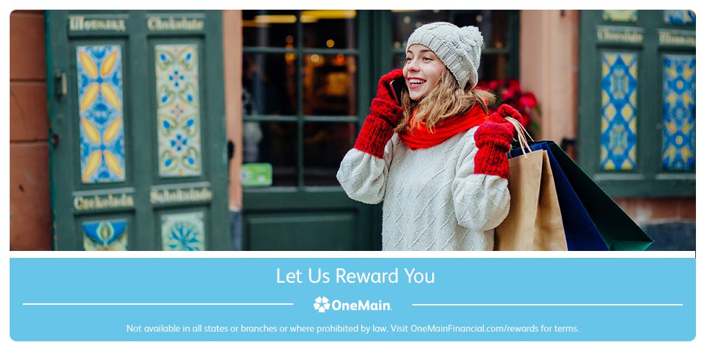 OneMain's tweet photo. Enroll in our Rewards, and you can redeem rewards points toward gift cards for dining out, shopping and more! https://t.co/6Hlr1F9FCm https://t.co/VGYJVosng6