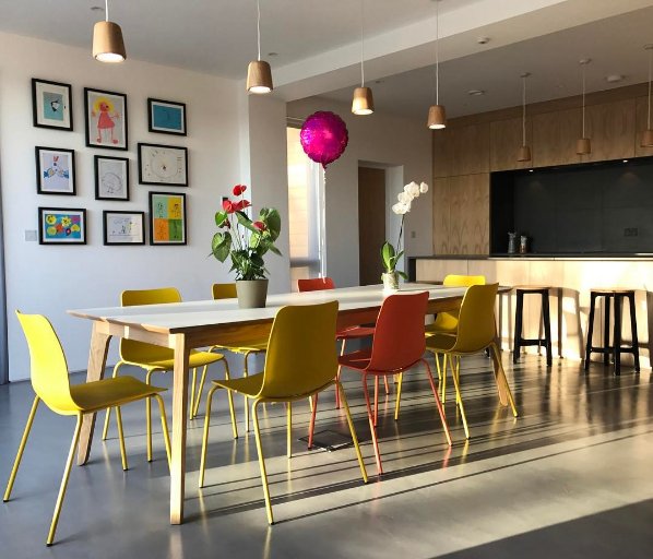 naughtone's tweet photo. Good Morning! #glorious #pollychair #colours #dalbytable #constructstool #britishdesigned https://t.co/Vqd9dfHU0P