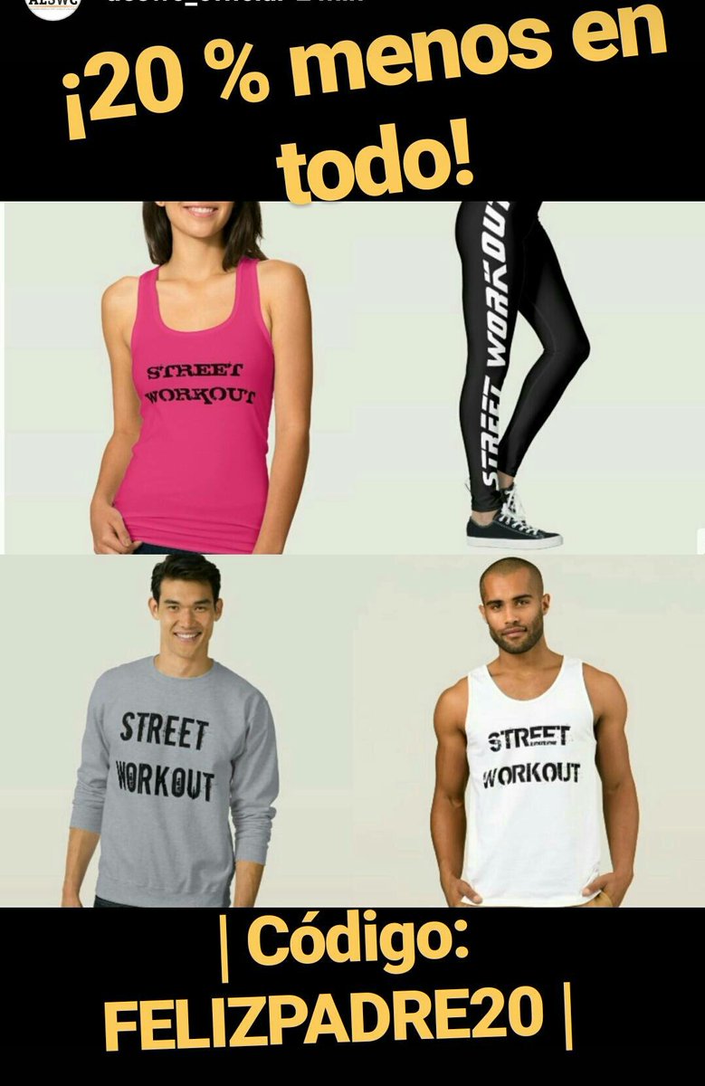 feswc_official's tweet photo. ¡20 % menos en todo! Código: FELIZPADRE20 https://t.co/d5Mlz9DpAu #streetworkout #workout #calistenia #calisthenics #gym #feswc #aeswc https://t.co/qBXQuo4Txm