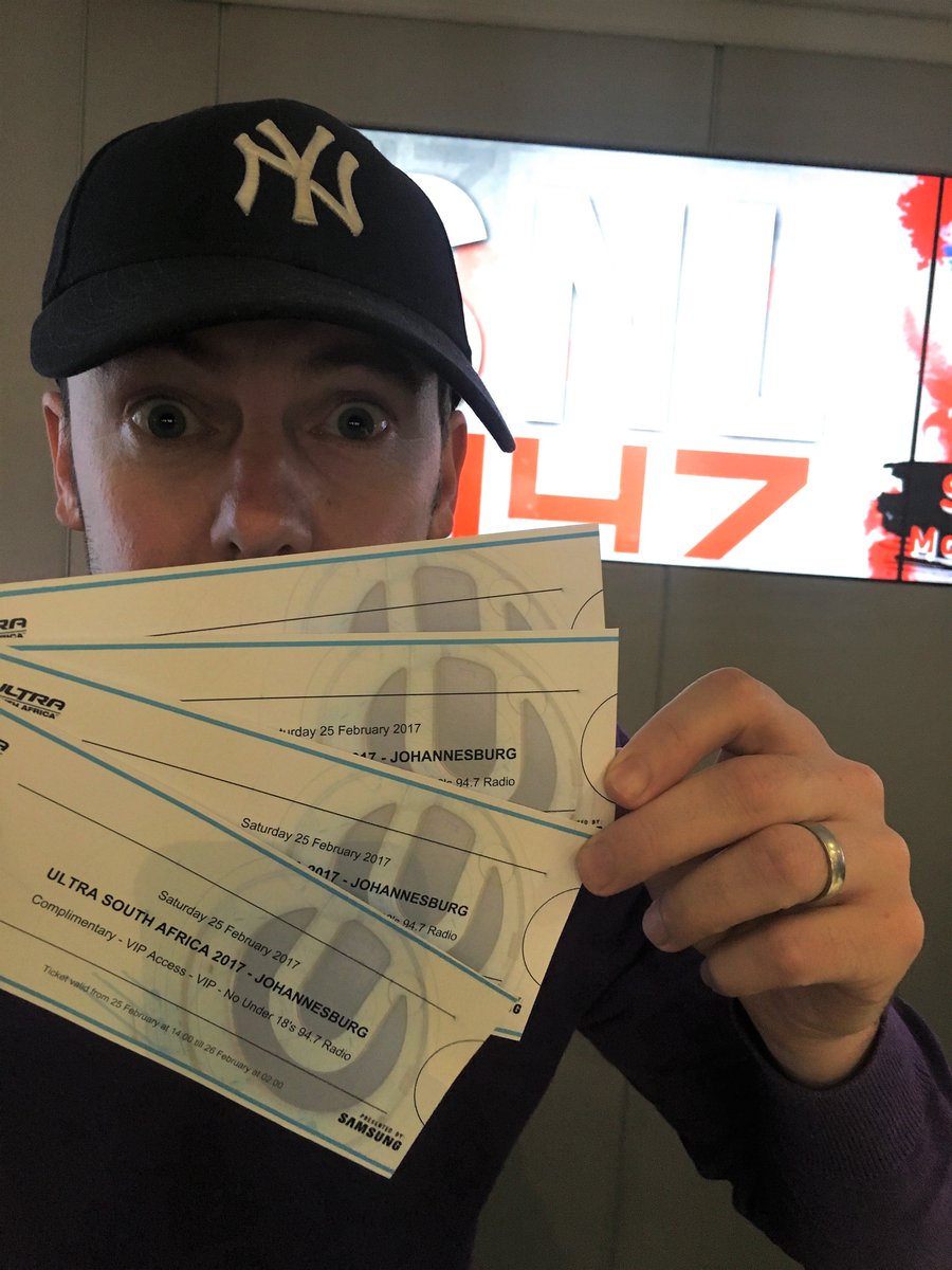 947's tweet photo. .@WhackheadS has FOUR VIP tickets to @UltraSA to giveaway! Retweet to stand a chance to get your hands on them!!! #UltraSA2017 https://t.co/YIWbkJ0C0X