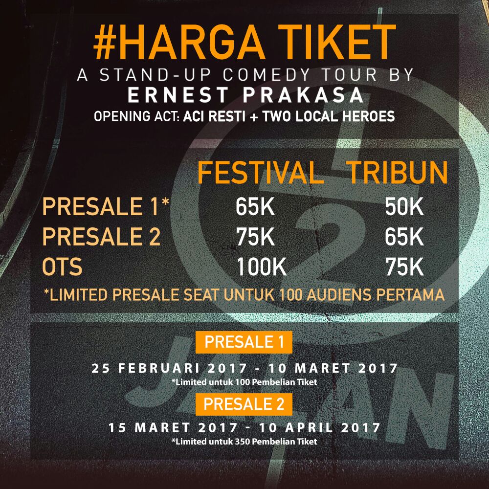 15 April 2017 tour #SetengahJalan singgah di Surabaya rek, koh <a href="/ernestprakasa/">Pria Perkasa</a> gak sendiri, dia bawa si Juara 1 SUCA2 <a href="/aciresti/">🤓</a>