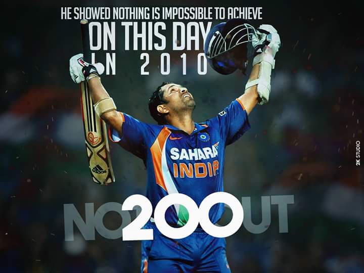 Karthick01988's tweet photo. On this day in 2010 @sachin_rt showed nothing is Impossible  😎 Memorable Day it was #200Notout #Sachin #2KStudio https://t.co/QzYcWhiC49