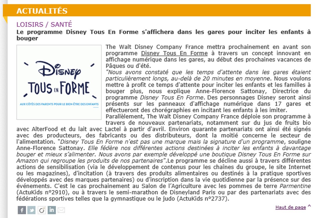 ChaRobillard's tweet photo. #DisneyTousEnForme s'affichera dans les gares pour inciter les enfants à bouger https://t.co/4Kg422cB58 Merci @natalybs #actukids https://t.co/Ls8n6OyMik