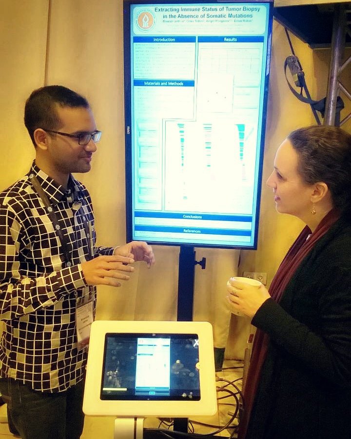 MineshJ1291's tweet photo. Presenting My Research Poster about advantage of avoiding immune bias while examine tumor biopsy @#ILANIT2017 https://t.co/117hceCG35