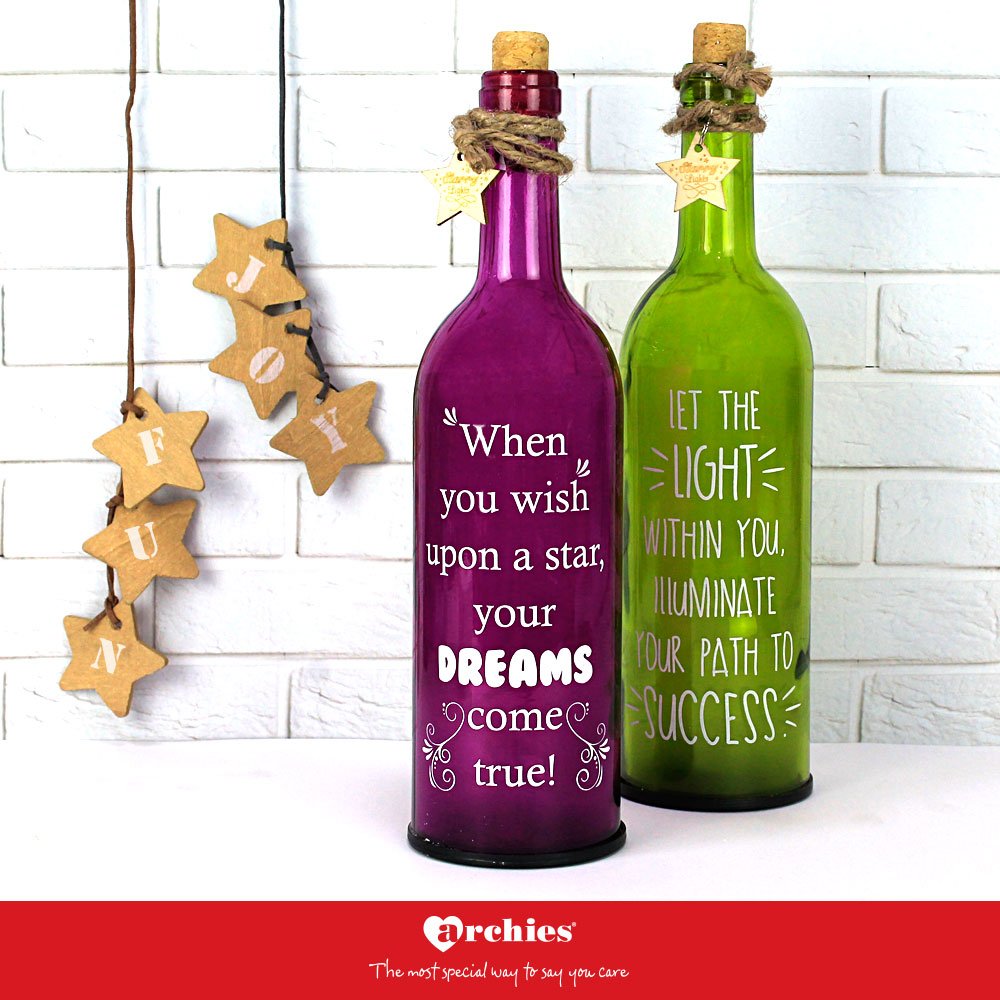 Archies_Online's tweet photo. Enlighten your dreams, and you’d surely achieve success. These #LEDBottles will be a lovely gesture to inspire your loved one. #Archies https://t.co/rU9gGeiwaz