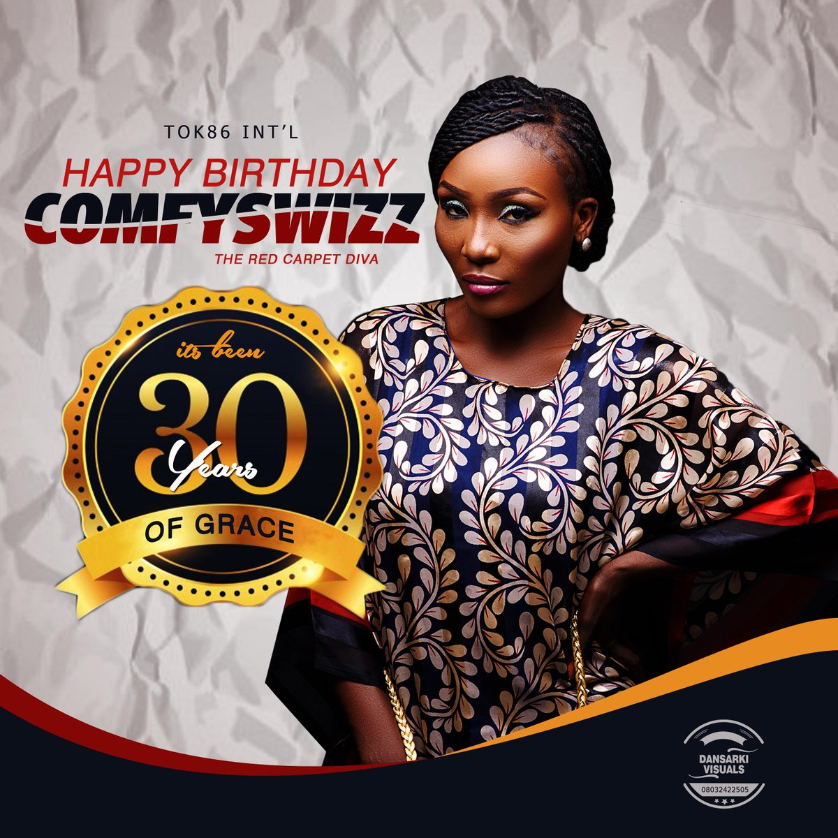 GomAwards1's tweet photo. Happy Birthday to @comfyswizz [Our Official Red Carpet Host]
May God bless your New age...
We love you
#HappyBday https://t.co/7w2Bl59Wrs
