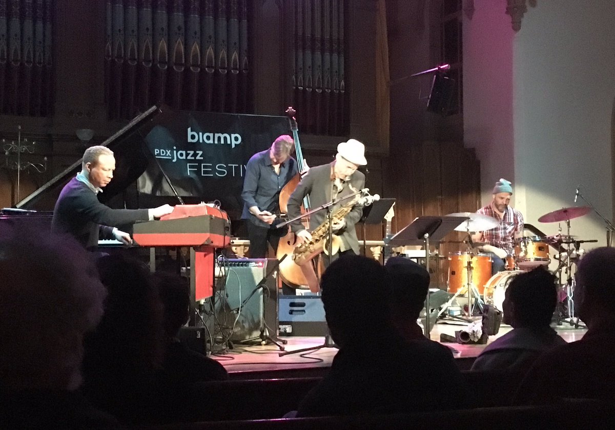 The remarkable nuanced music of the #CraigTaborn Quartet. Tonight's @pdxjazz treat at the @oldchurchpdx