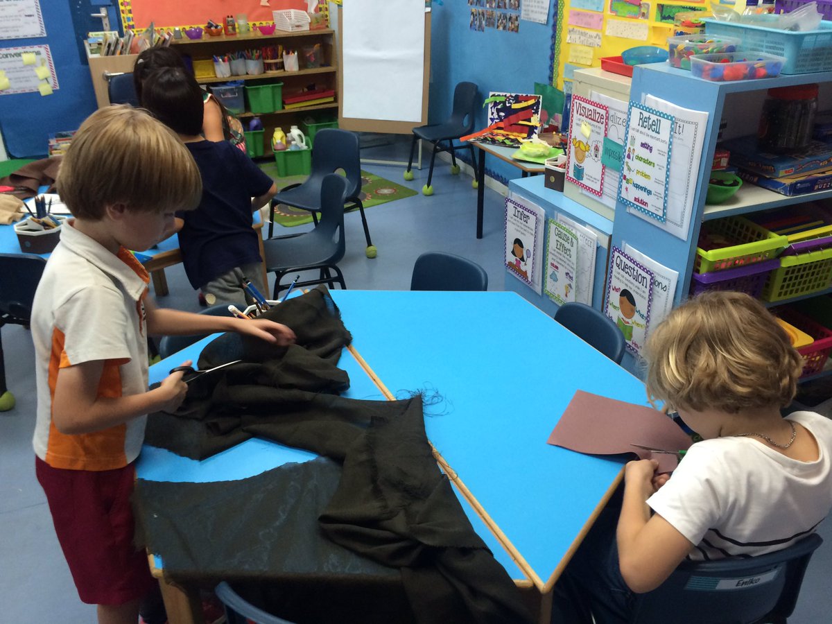 ISSG23's tweet photo. Planning, organising and making props for our assembly next week  #pyp #isspride #makerspace #creativity #collaborationskillsarestrong https://t.co/A6mn7EDnp8