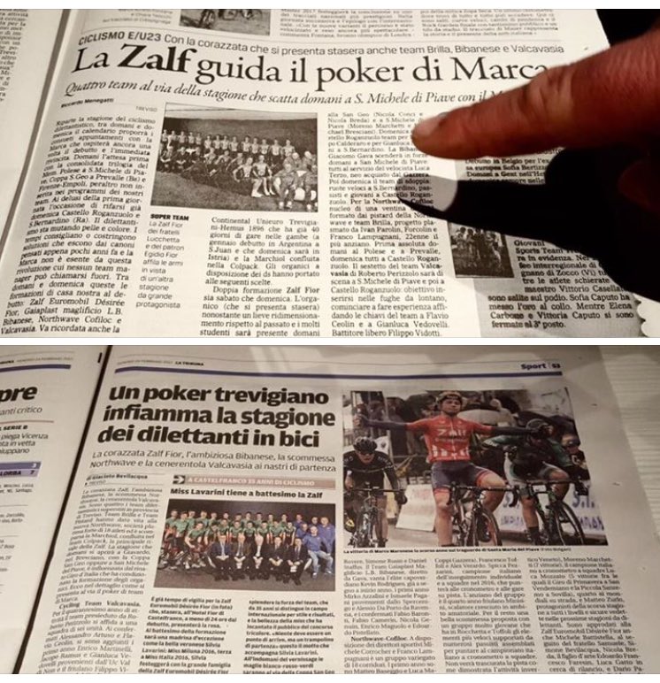 ZalfFior's tweet photo. #buongiorno #goodmorning #zalfday #insiemesivince #zalf #season2017 #start #gruppoeuromobil #newspapers @tribuna_treviso @Gazzettino https://t.co/TuXa4InNQr