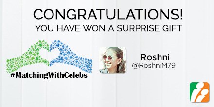 bharatmatrimony's tweet photo. Winner of Q2 #MatchingWithCelebs contest is....
@RoshniM79
Congrats we will DM you soon! πππ―π https://t.co/52p8oRT1Xp