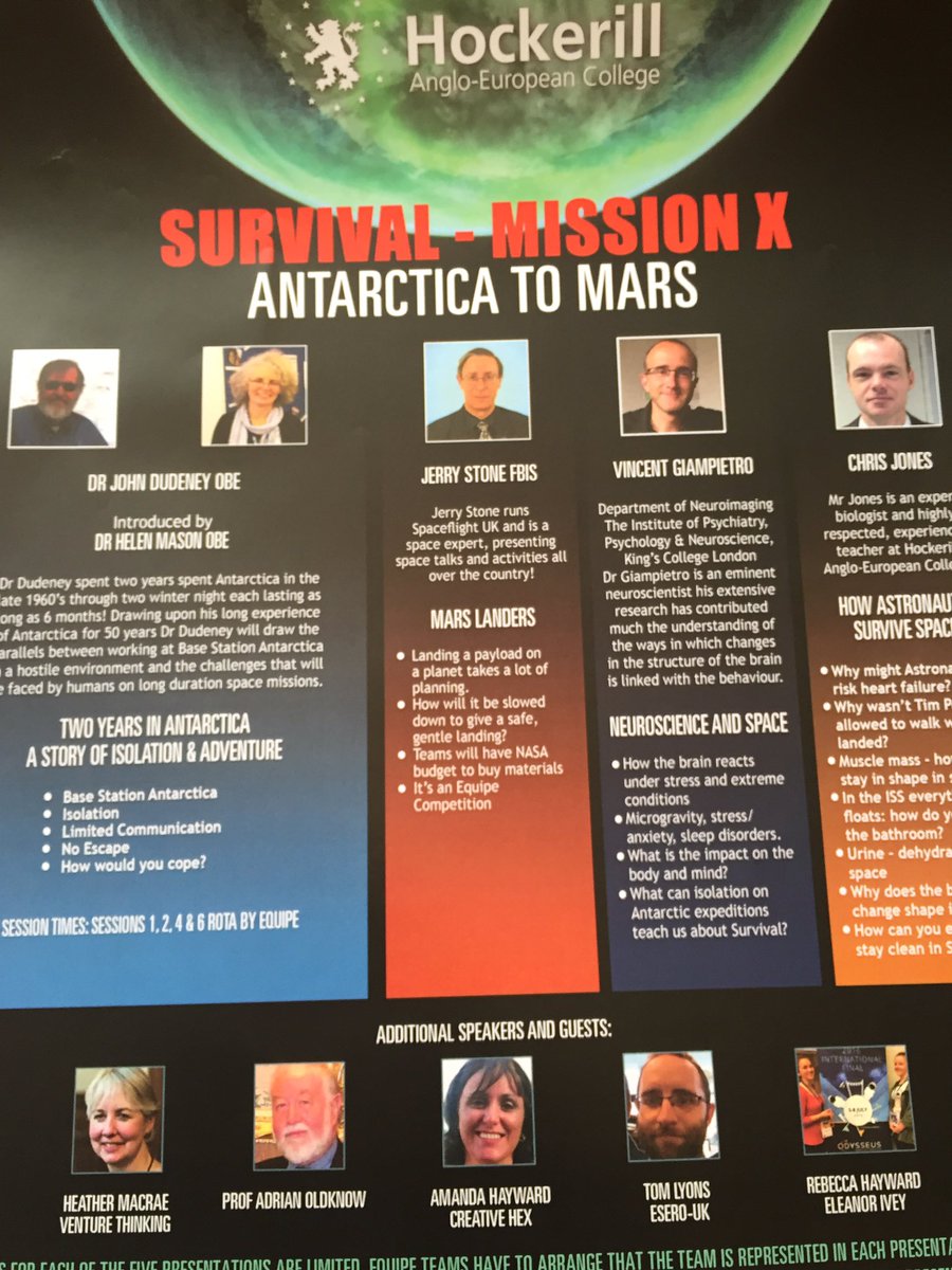 venturethinking's tweet photo. Stellar line up  @HockerillColl #missionxuk day with @helen_hm11 @Dudeney @V_Giampietro @SpaceflightUK @CreativeHex https://t.co/94I1rTxzRq