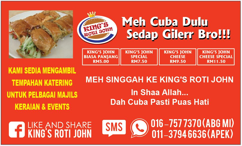 King S Roti John On Twitter Pengumuman Utk Customers2 Kmi Diatas Knaikan Harga Brgan Mentah Kmi Terpaksa Naikan Harga Rm1 Bg Stiap Prduk King S Roti John Hrp Maklum Https T Co Odldldutby