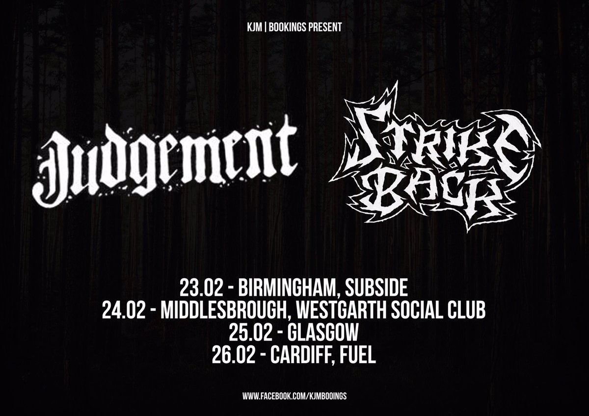 Judgement &amp; Strike Back play Middlesbrough tonight