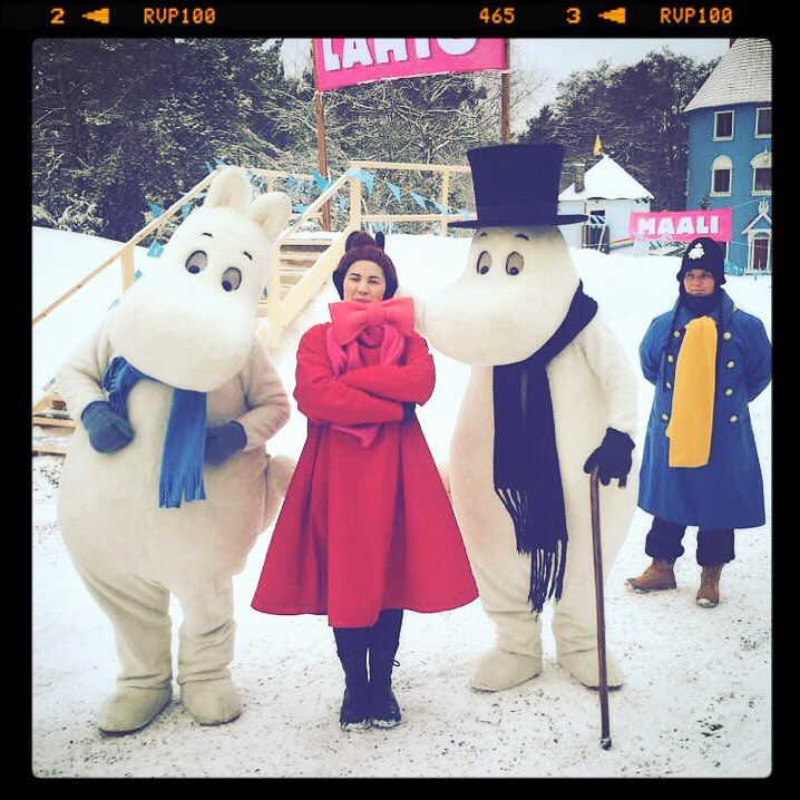 This is what #wintermagic looks like in #naantali #finland! ❄️⛄️#visitfinland #moomin #moominworld #winter