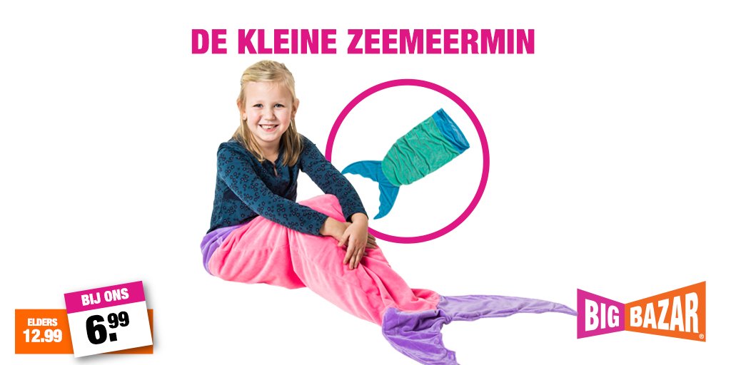 Nu ook een zeemeermindeken voor kinderen! Like jij deze?