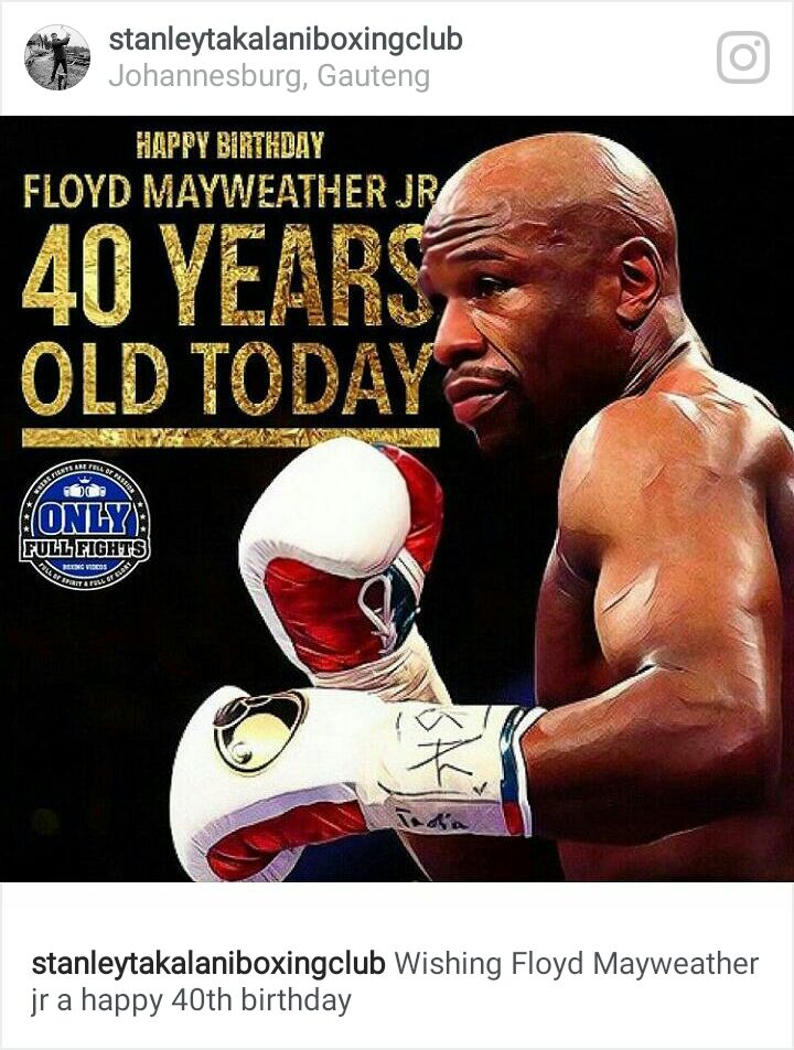 Happy birthday champion . Mr Money Man Floyd Mayweather jr. Have a cool day... 