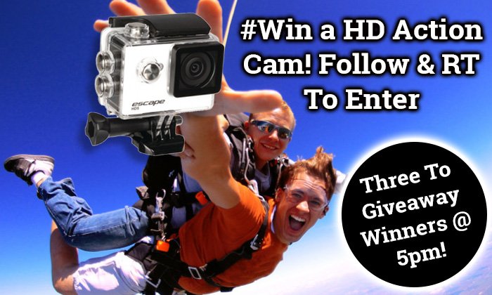 OfficeMonsterUK's tweet photo. #Win a Waterproof HD Action Camera!! #Follow &amp; #RT to enter #FreebieFriday #FridayFeeling 3 to giveaway - Winners @ 5pm! https://t.co/47EmdoXlxc