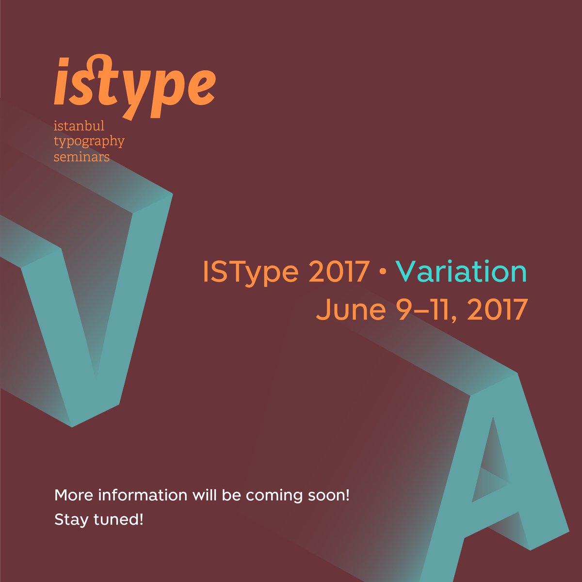 ISType's tweet photo. Here we go again! ISType 2017 is happening under the theme Variation. Stayed tuned! 🎈 https://t.co/fKbXxwA6gj