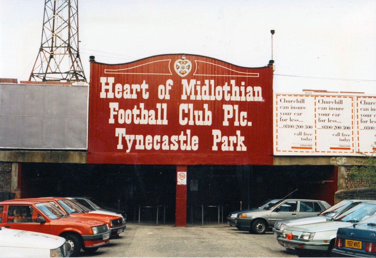 Hearts Heritage on Twitter: "The old 'Heart of Midlothian Football Club  Plc. Tynecastle Park' sign https://t.co/zCThjRKOvJ" / Twitter