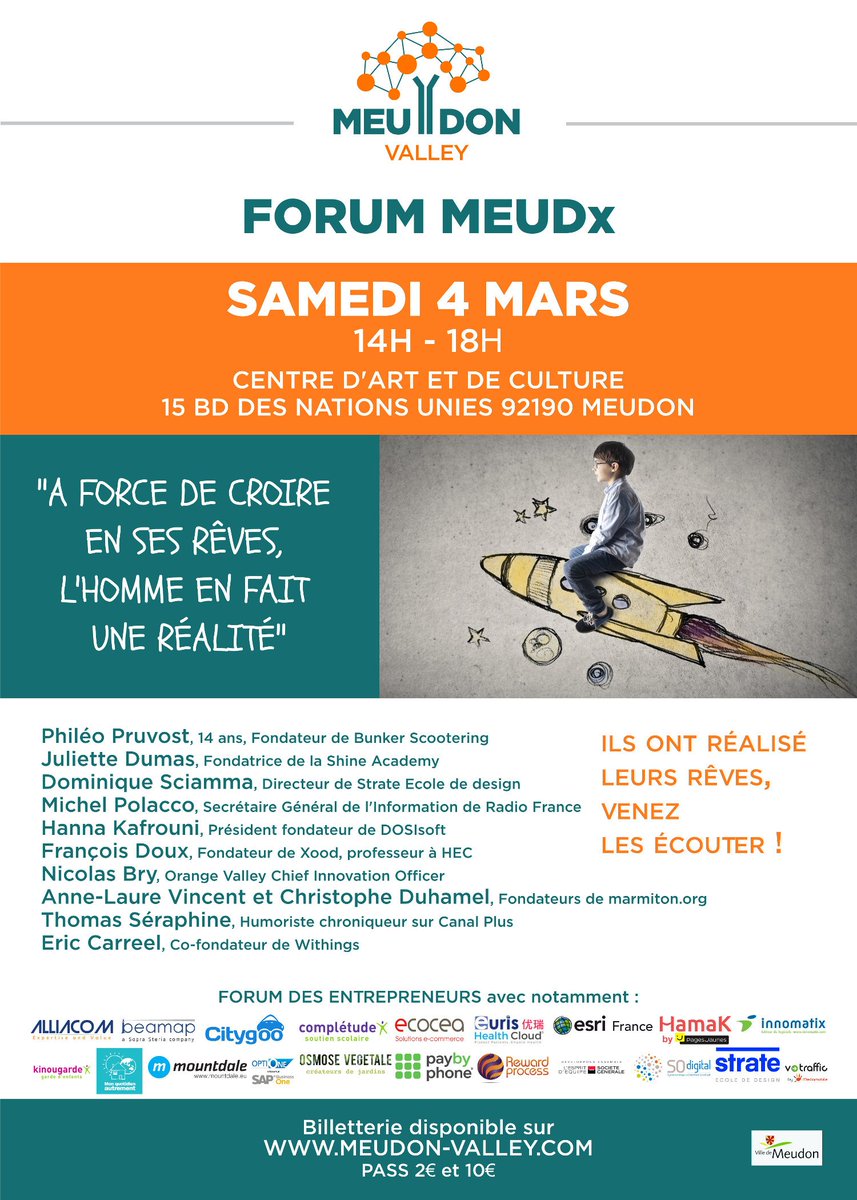 MeudonValley (@meudonvalley) on Twitter photo Ils ont réalisé leurs #rêves, venez les écouter le 4 MARS <a href="/VilledeMeudon/">Ville de Meudon</a> ! #meudx #forum #meudon goo.gl/6rqfc1 Ils ont réalisé leurs #rêves, venez les écouter le 4 MARS <a href="/VilledeMeudon/">Ville de Meudon</a> ! #meudx #forum #meudon goo.gl/6rqfc1