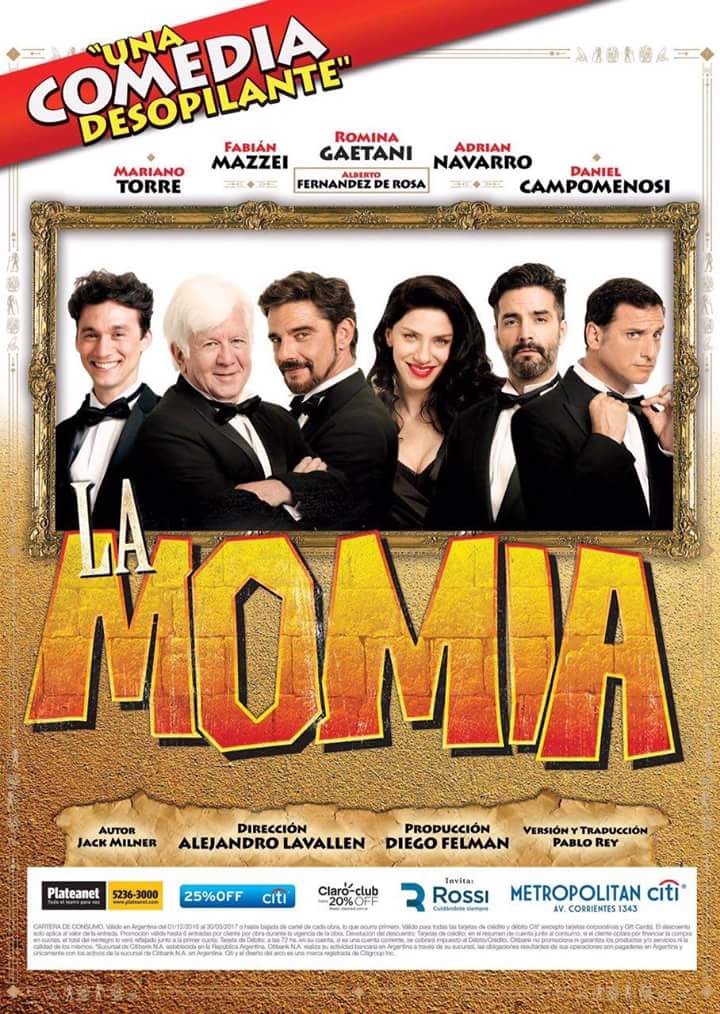 MarieCapde's tweet photo. Hoy 21hs! @lamomia_ok @TeatroMetCiti Funciones de jue a dom!! @aadriannavarro es #Sosra Entradas @Plateanet https://t.co/h3NztpWKRd