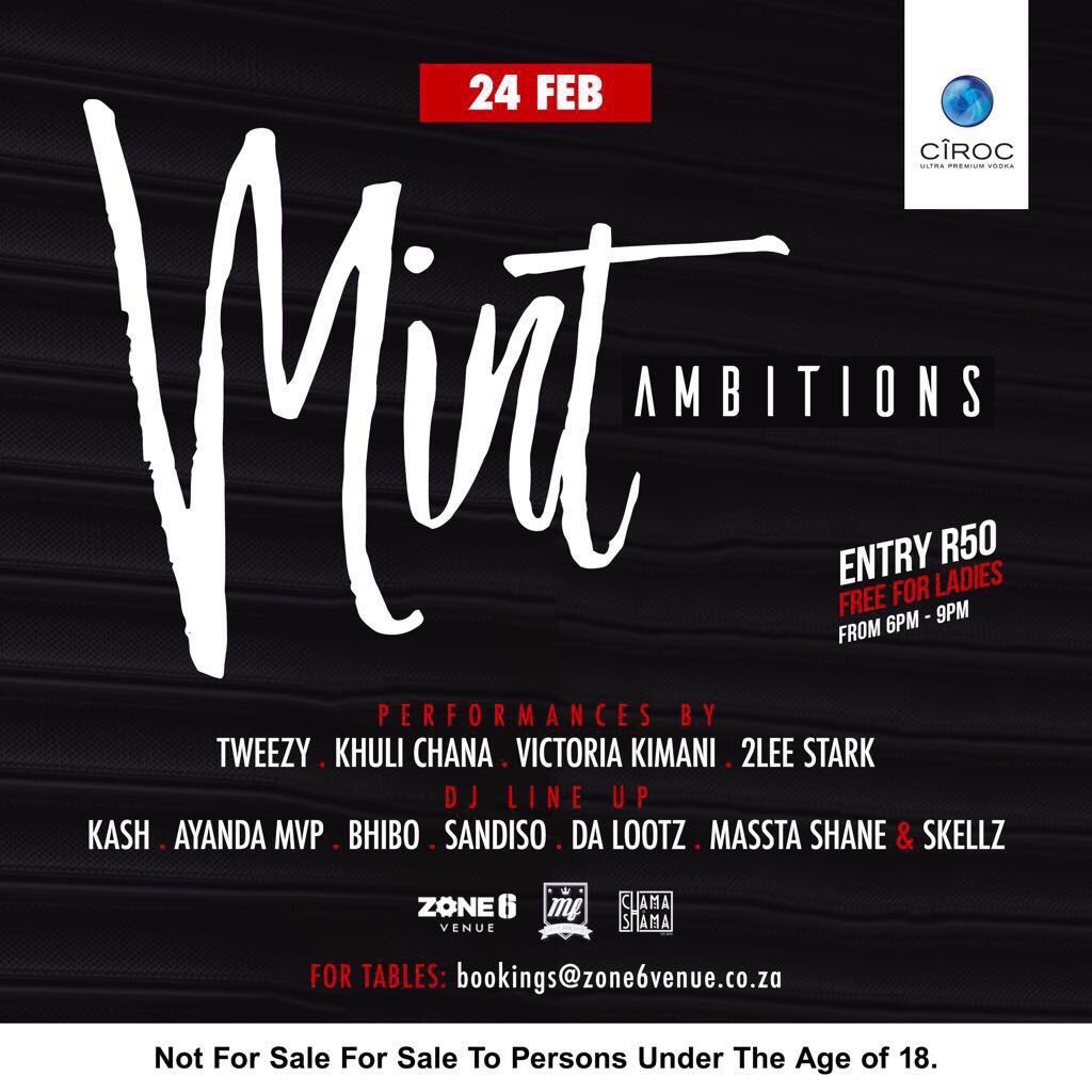 LaSaga_Pro's tweet photo. Let's start off the weekend proper with a Mint Friday! #MintAmbitions tonight with #ShaneXSkellz on the LineUp! @Dj_Masstashane @Dj_Skellz https://t.co/wO8SAOHOQn