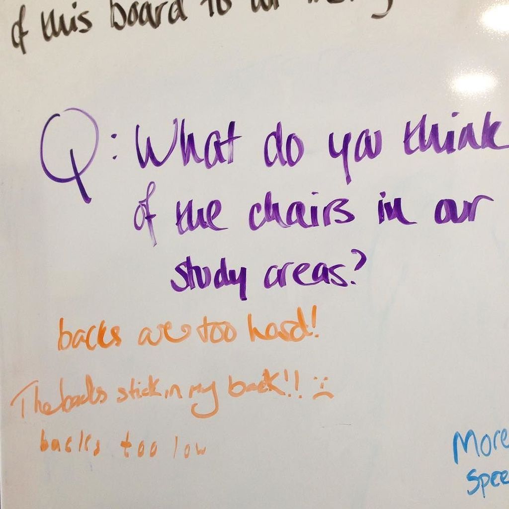 MarjonLibrary's tweet image. Keep letting us know what you think of our study space chairs! #marjonlibrary #feedbackfri… ift.tt/2mf677c