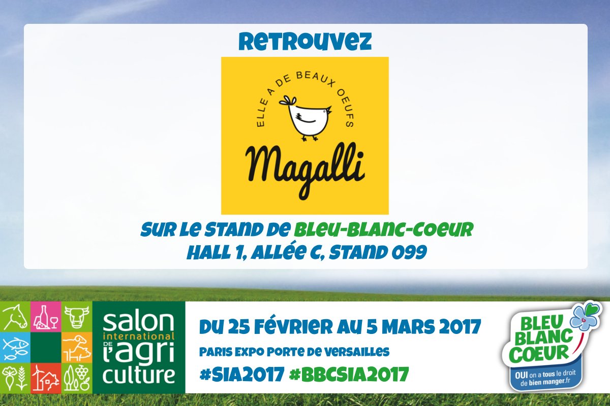 MagalliPoules's tweet photo. @MagalliPoules vous donne rendez-vous au Salon de l’Agriculture du 28 février au 5 mars !  #BBCSIA2017 #SIA2017 https://t.co/b45Czrv2WI