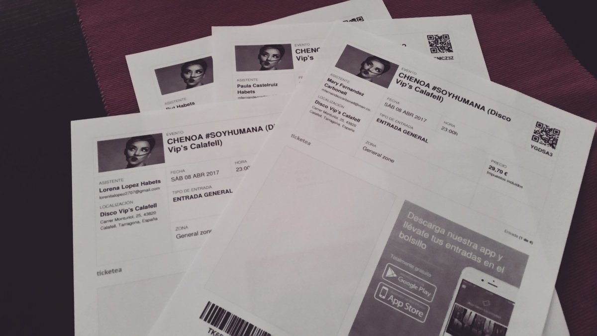 marijor53's tweet photo. Ya las tenemos!! Nos vemos en Calafell #discovips #toursoyhumana @Chenoaoficial https://t.co/glsN1ntoTb