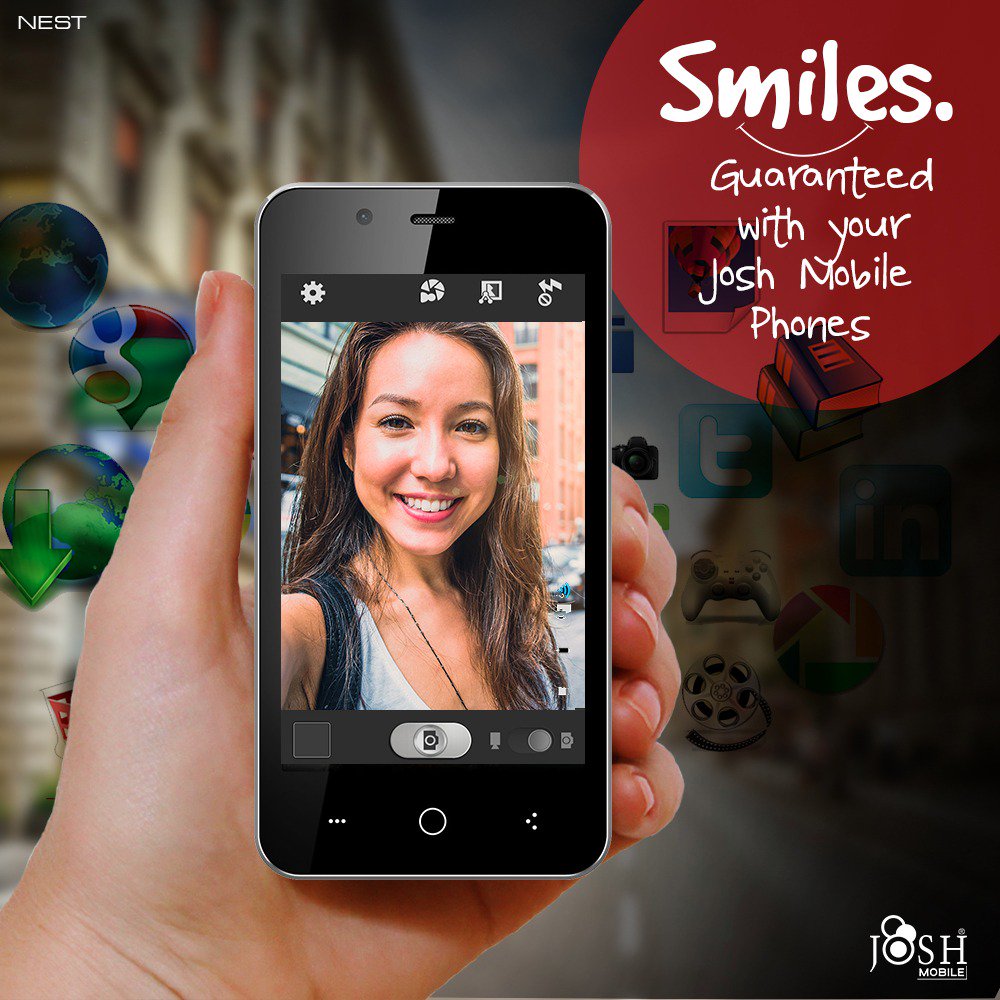 JoshMobileIndia's tweet photo. Smiles. Guaranteed with your #JoshMobile Phones https://t.co/gdBtd8VQLN