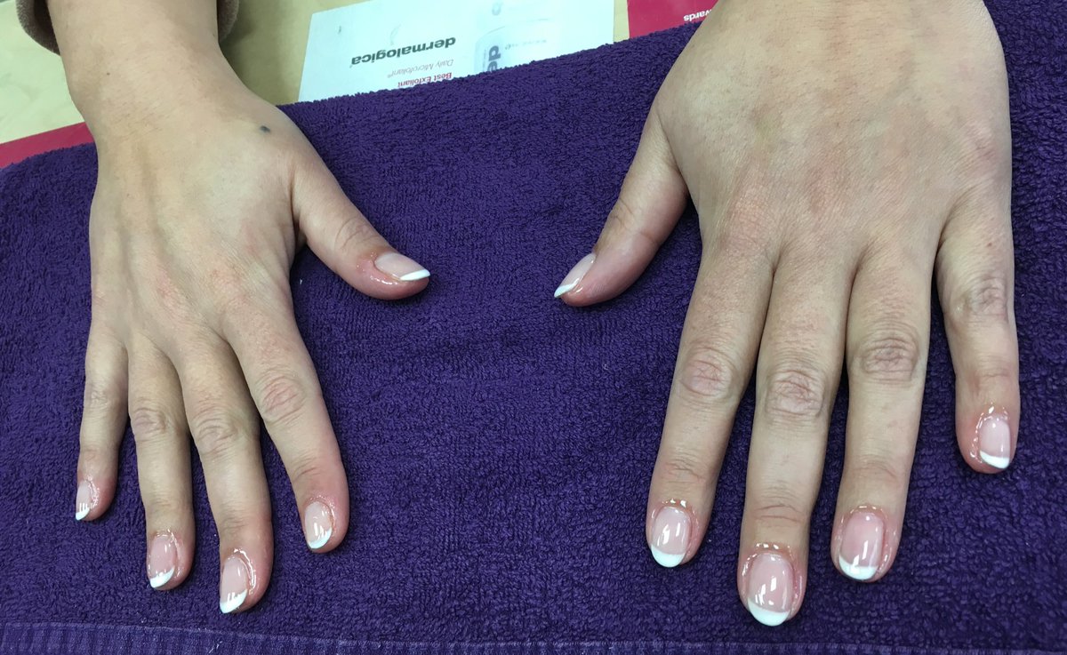 Beautiful French gel manicure! Gel manicures start from £20!! Call 02086937031 to book your gels in!