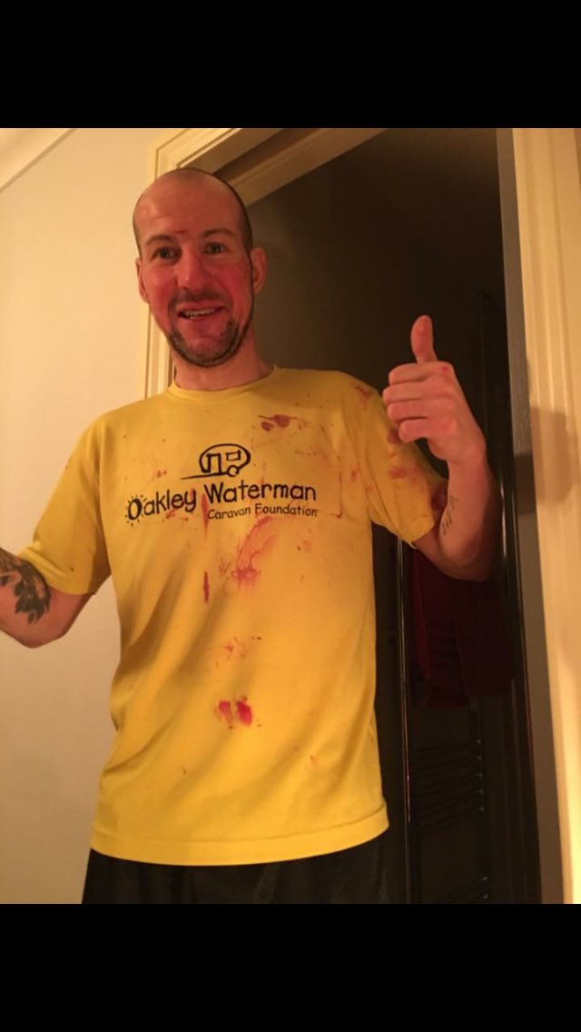 DaveWaterman2's tweet photo. Good night sparring last night in prep for my charity fight coming up...still looking for memorabilia to auction for OakleyWatermanFoundatio https://t.co/PrrKvO0edc