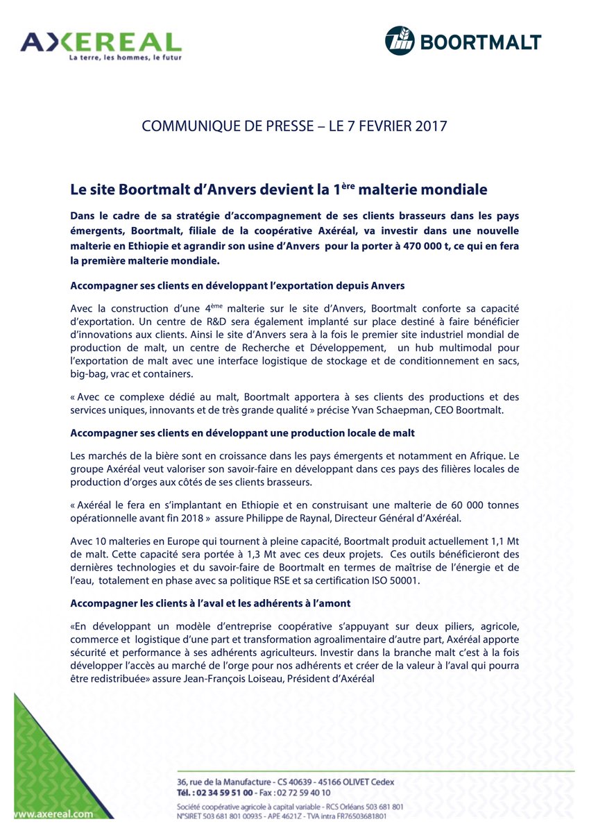 Ethiopian Mission Eu On Twitter Boortmalt To Open Malt