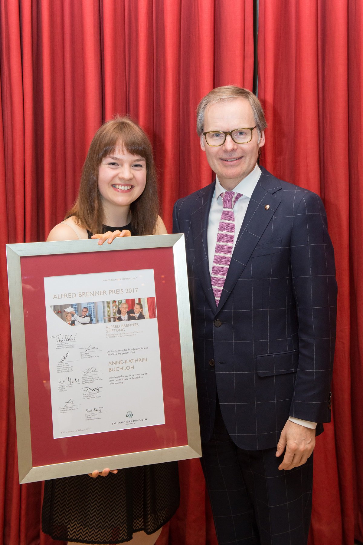 Brenners Park Hotel Alfred Brenner Stipendium 17 Gewinner In 17 Ist Anne Kathrin Buchloh Herzlichen Gluckwunsch