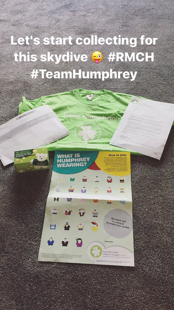 The moment it all becomes real 😳! Skydive in June <a href="/RMCHcharity/">Manchester Foundation Trust Charity Inactive</a> #teamhumphrey #sodexo