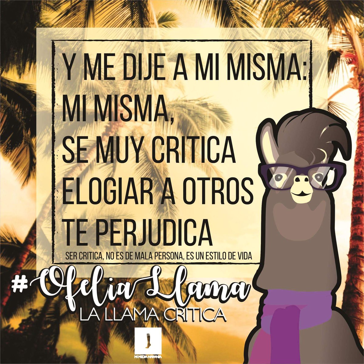 alex_unniverse's tweet photo. #OfeliaLlama #LaLlamaCritica ser crítica no es ser mala persona, es un estilo de vida #LeleArte #LenayArte #lelepantalla #BuenViernes https://t.co/yR5A5BFgtr
