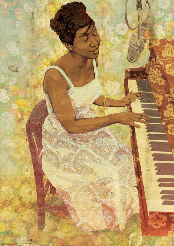 MenschOhneMusil's tweet photo. Illustration of Aretha Franklin,- Luís Alves. https://t.co/OAOkUYoMmH