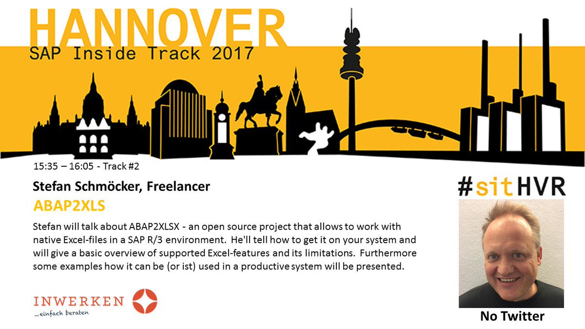 inwerken's tweet image. #opensource power! Stefan Schmöcker takes the chance to show #abap2xlsx at #sitHVR