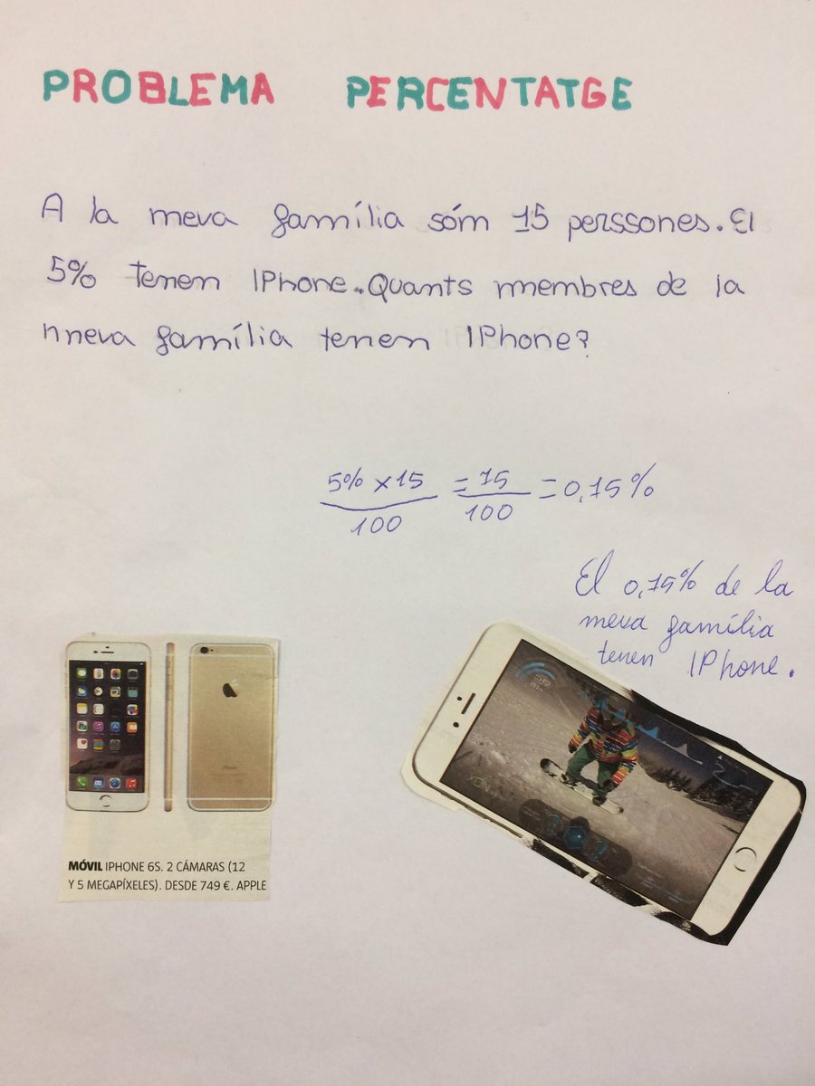 SanperaTorras's tweet photo. #invertir les coses per ser més competents. Inventar-se #problemes #resoldre en grup #percentatges #6è https://t.co/Y8d9wNzOoA