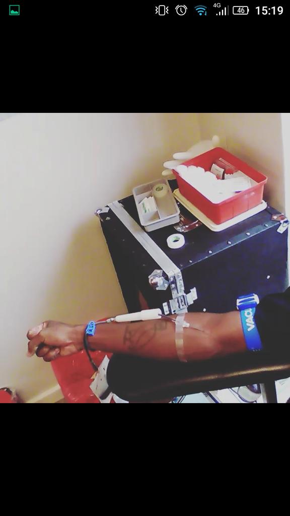 officialkat_sa's tweet photo. Donated blood to save atleast 3 lives @theSANBS https://t.co/uzeaAdrthQ