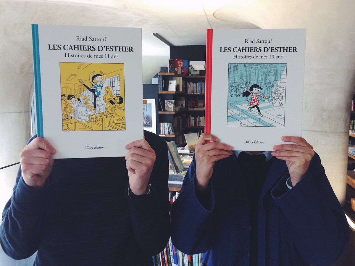 LibrairieMuCEM's tweet photo. Avant la rencontre avec @RiadSattouf le 9 mars, dévorez Les Cahiers d'Esther ! Ici, on adore ! #VendrediLecture @AllaryEditions https://t.co/ZJJp06ocoN
