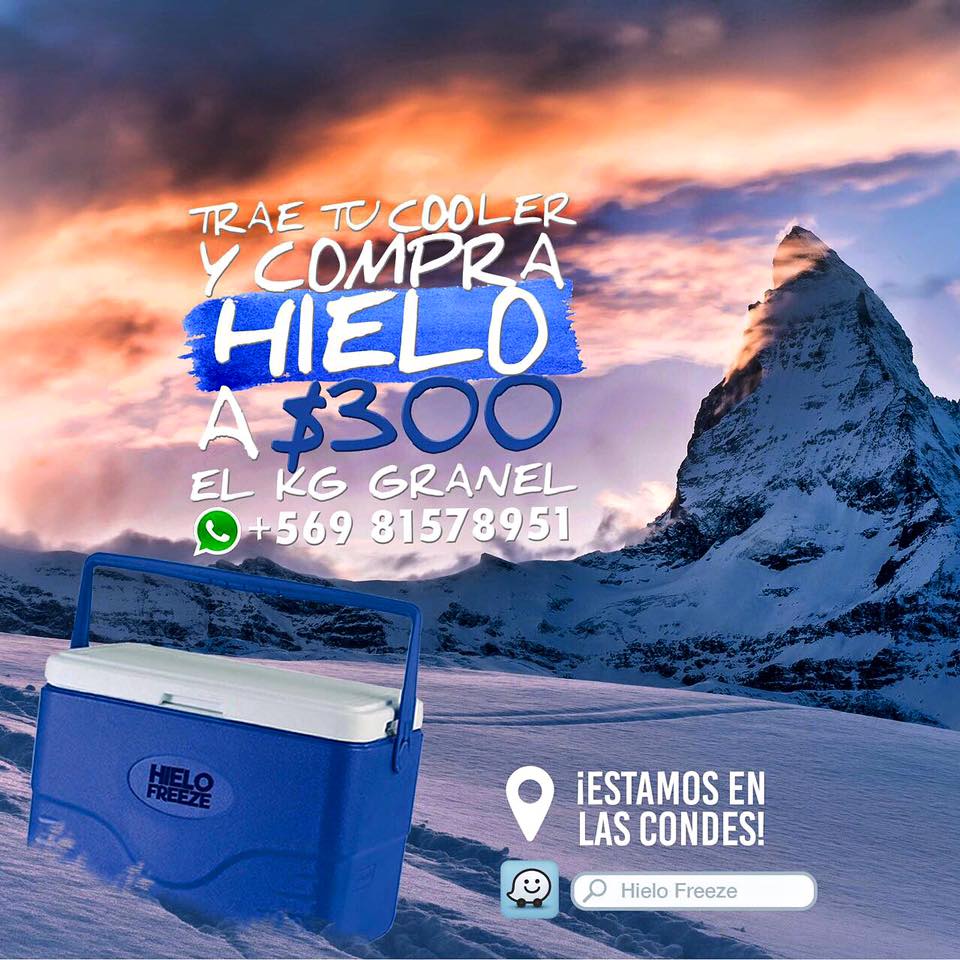 HieloFreeze's tweet photo. ¡Trae tu cooler y llévate todo el hielo que quieras! Estamos en #Apoquindo 7858, #LasCondes https://t.co/T7ttvwu8a6