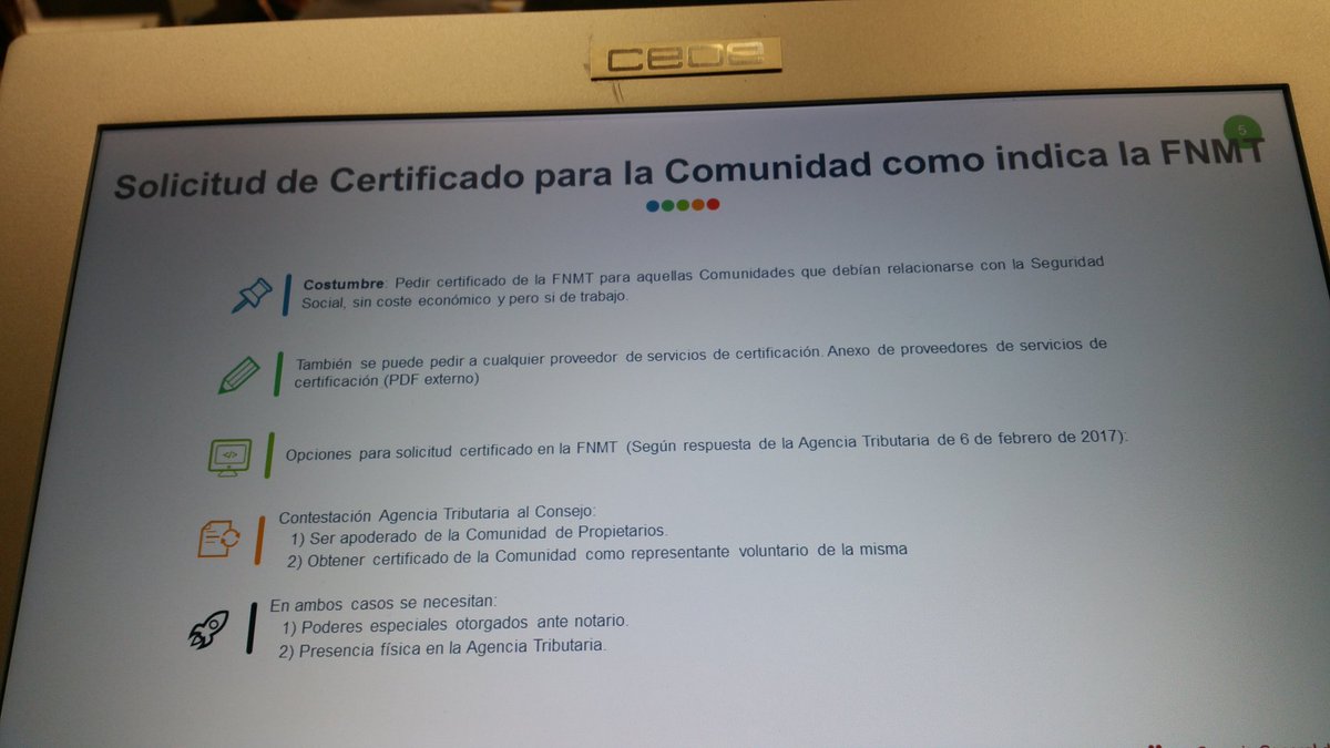 CGCAFE_AAFF's tweet photo. ¿Cómo pedir #certificadodigital? Lo explica Navarro en Jornadas Juntas Gobierno @CgcafeAaff #AFColegiados https://t.co/Y1M6v8cG2Z