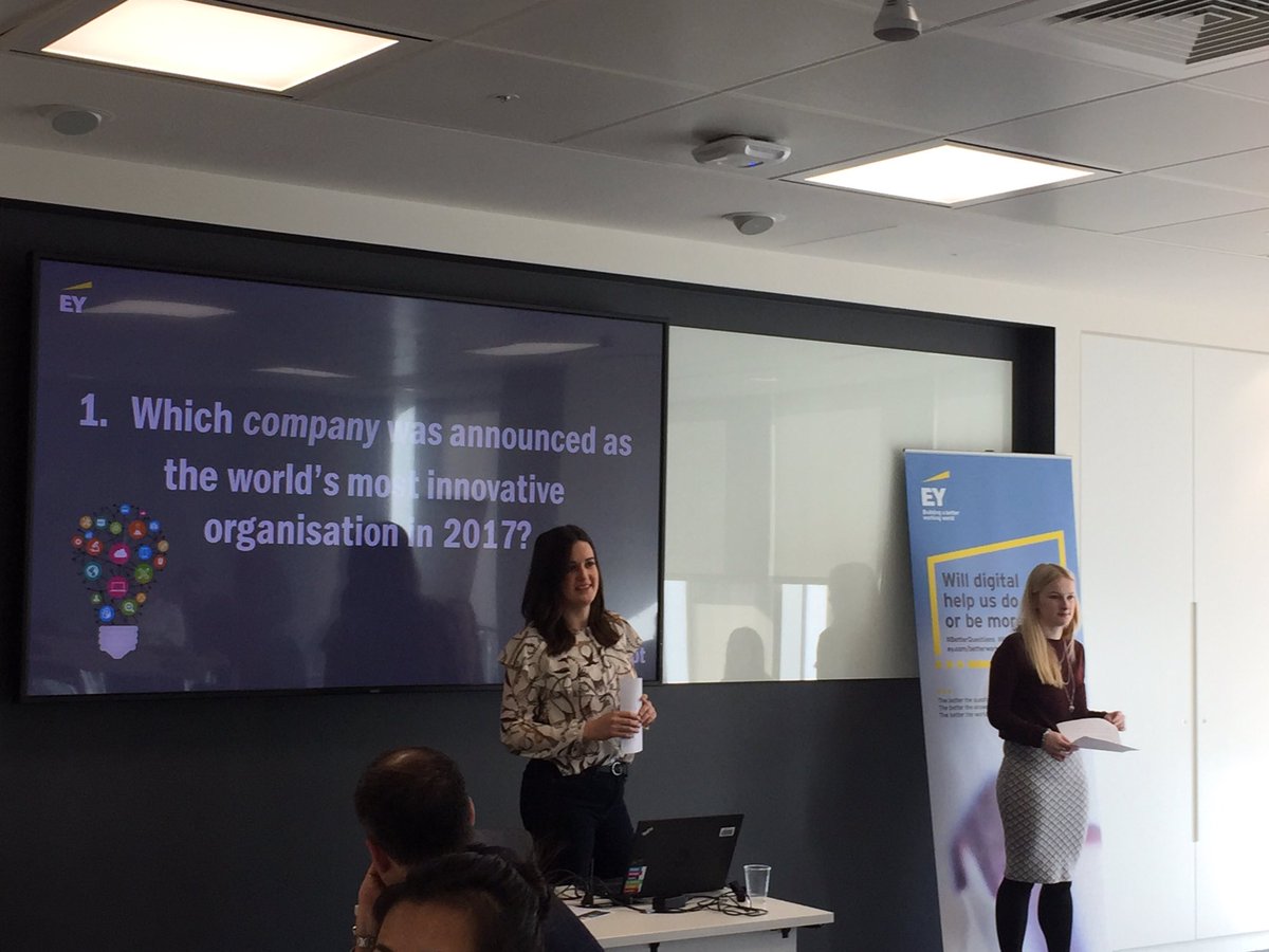 margaretemcgrat's tweet photo. Great start to a Friday with our @EY_TMT Disruption bootcamp @SzandraBebok @blong08 @EY_UKI #EYDisrupt @chirag_kaneria https://t.co/XNR986zt2k