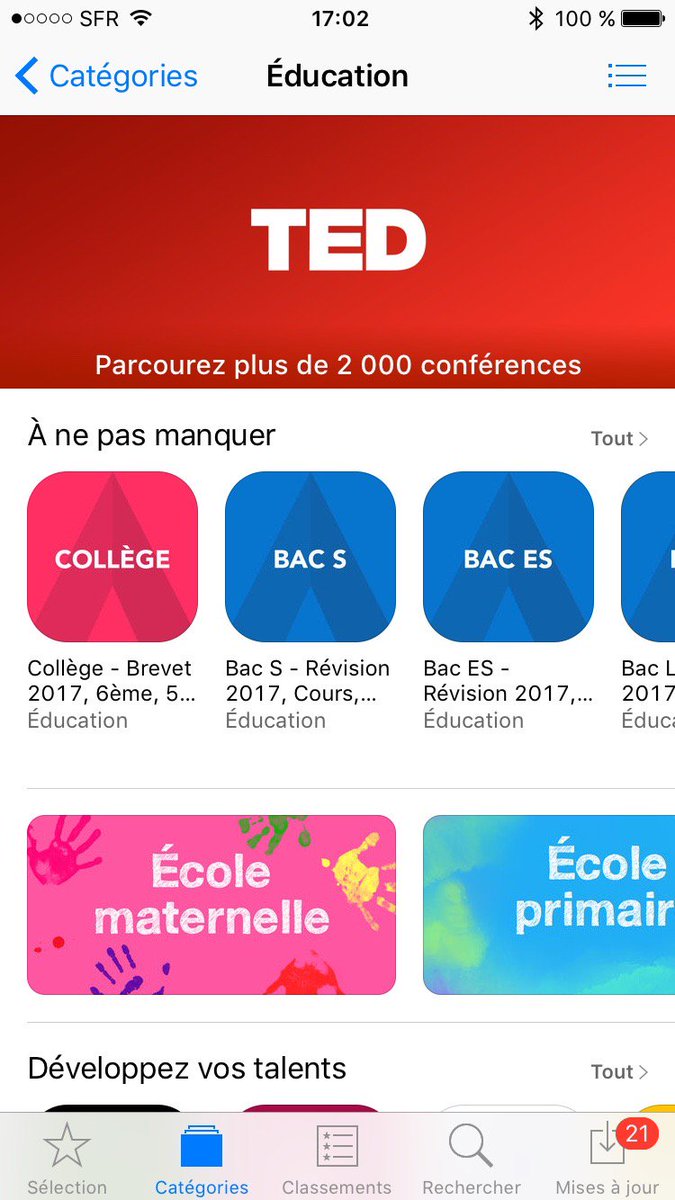 nomadeducation's tweet photo. Fiers que nos apps Collège et Lycée soient sélectionnées cette semaine sur l'AppStore #college #brevet2017 #bac2017 #startup https://t.co/Mke5EhQRmp
