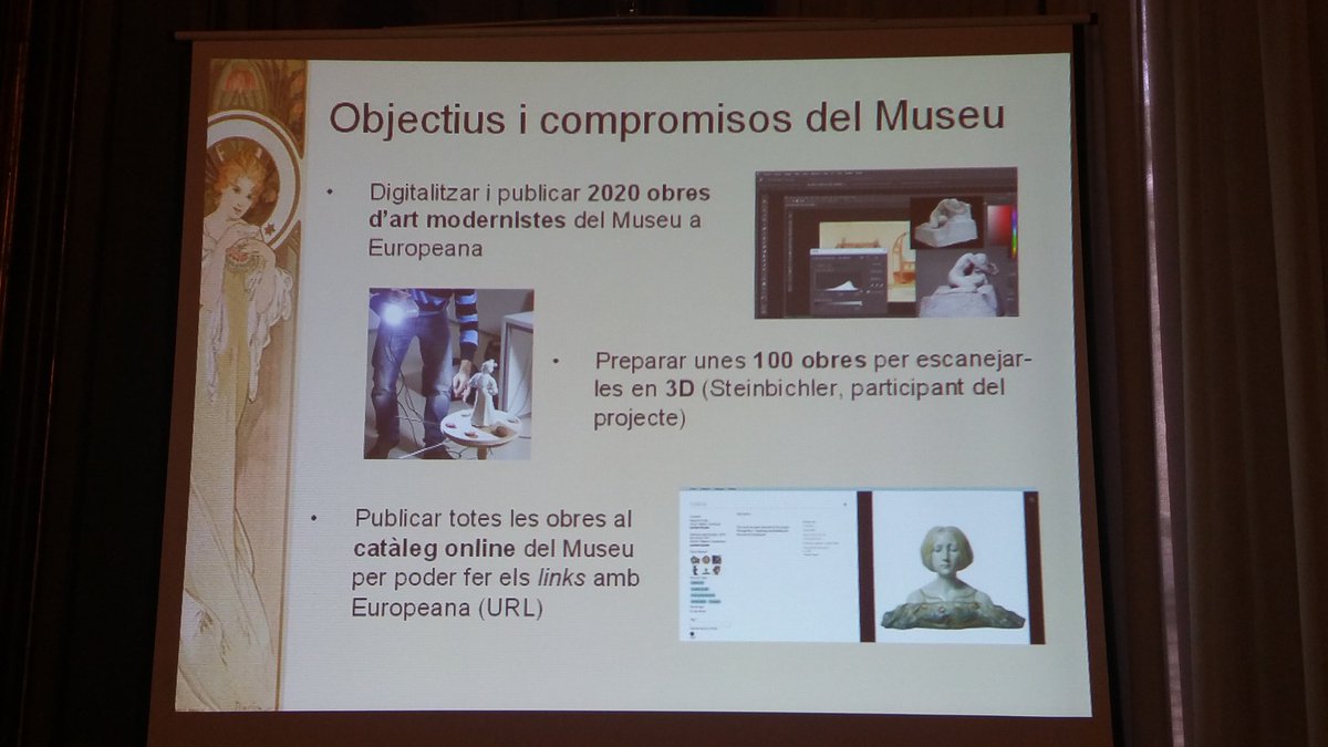 MuseuNac_Cat's tweet photo. Presentant l'experiència del museu al projecte #ArtNouveau #PartagePlus d'@Europeana https://t.co/oLBtfLnToZ