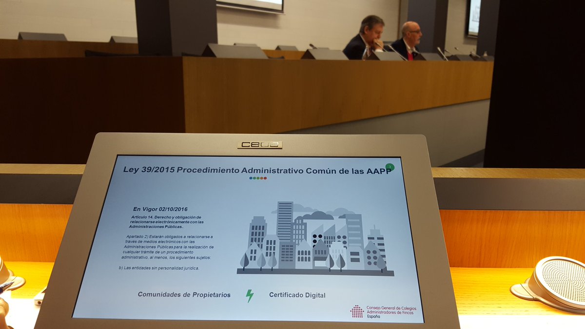 PresdteCGCAFE's tweet photo. Analizamos problemas y posibles soluciones para  #Afcolegiados en aplicación de las relaciones electrónicas con la Administraciones Públicas https://t.co/fF3cI80YHo